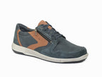 Chaussures avec zip et lacets Enrico 20 Indigo