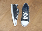 Tennis bleu marine aspect cuir