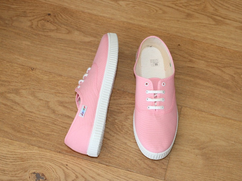 Tennis en toile rose