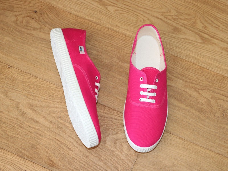 Tennis en toile rose fuchsia
