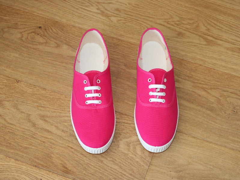 Tennis en toile rose fuchsia