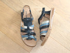 Sandales colorées Ivy Bleu