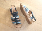 Sandales colorées Ivy Bleu