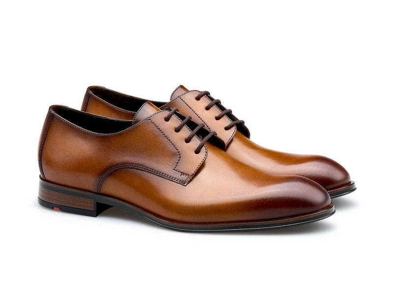 Chaussures élégantes en cuir cognac Lloyd