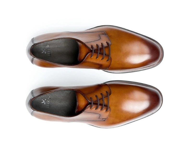 Chaussures élégantes en cuir cognac Lloyd