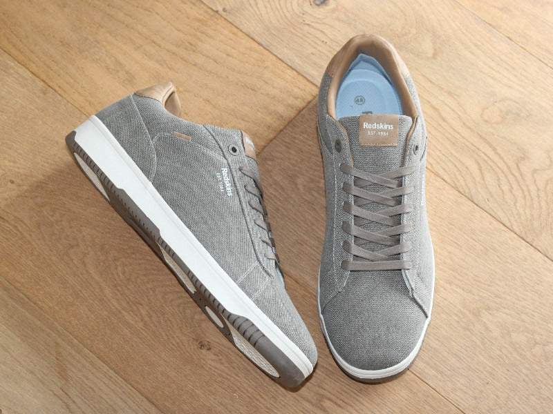 Tennis en toile taupe Gunran