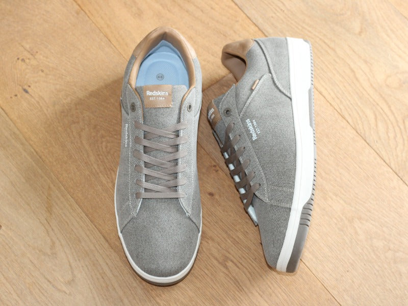 Tennis en toile taupe Gunran