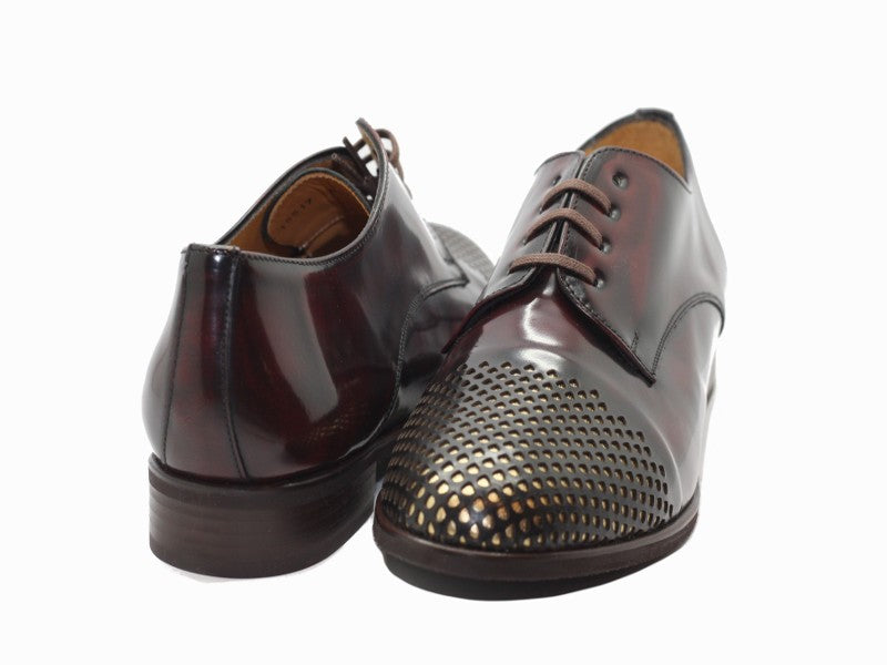 Derbies en cuir glacé Folie