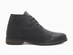 Chaussures à lacet en cuir noir Pablo