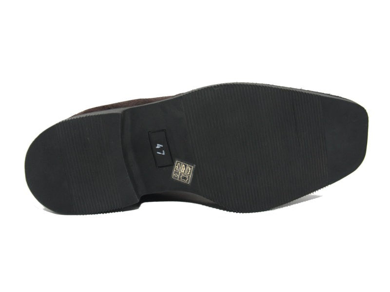 Derby en cuir suède Moka