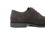Derby en cuir suède Moka