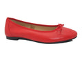 Ballerines en cuir rouge Lipstick