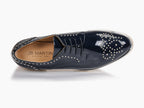 Derbie en cuir bleu nuit Prettys