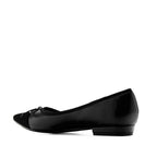 Ballerine en cuir noir Coco