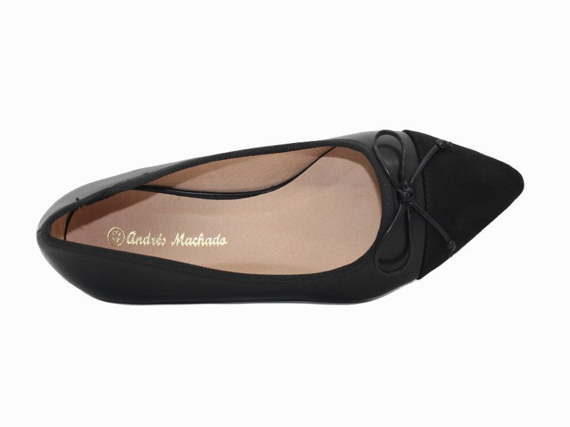 Ballerine en cuir noir Coco