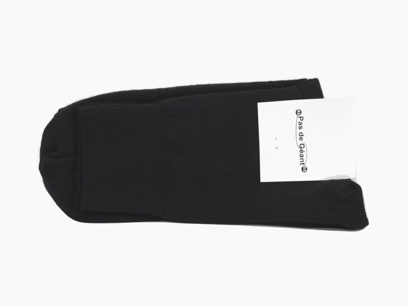 Chaussettes en coton noir pour homme