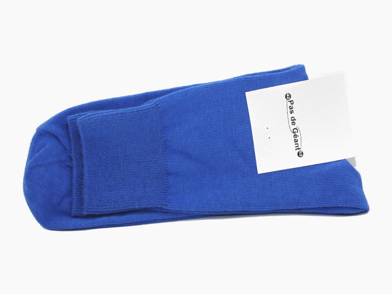 Chaussettes en coton bleu Cobalt