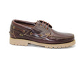 Chaussures bateau en cuir marron Nautic et semelle épaisse