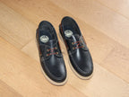 Chaussures bateau en cuir bleu marine Bermudes