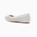 Ballerines ajourées soft blanc