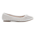 Ballerines ajourées soft blanc