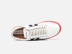 Baskets en cuir blanc Zaffiro