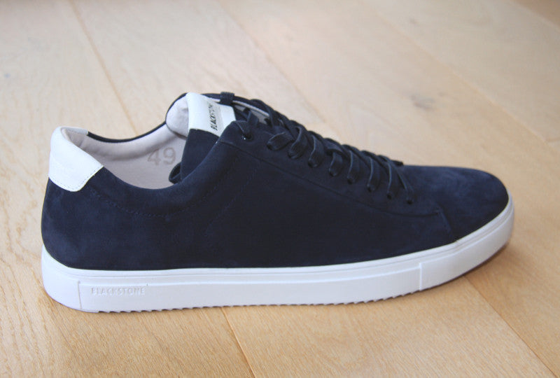 Baskets Blackstone en cuir bleu marine RM 51