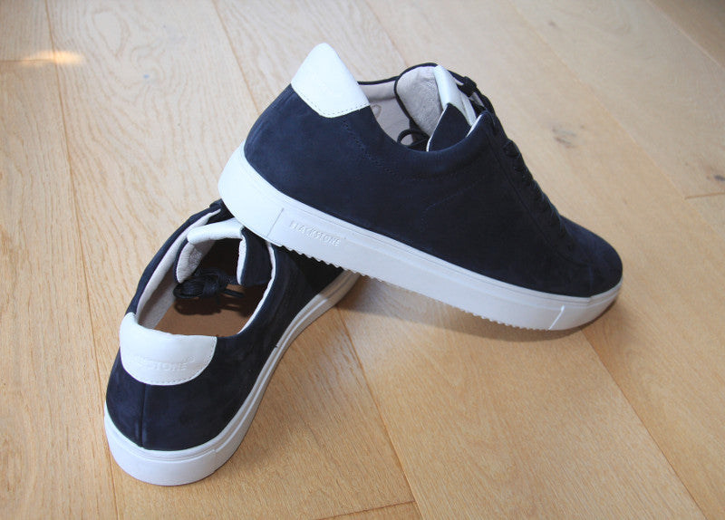 Baskets Blackstone en cuir bleu marine RM 51