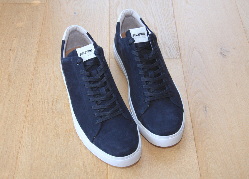 Baskets Blackstone en cuir bleu marine RM 51