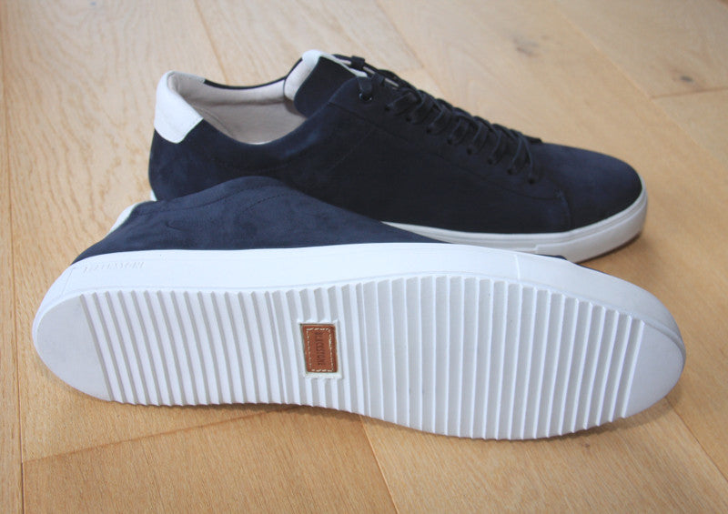 Baskets Blackstone en cuir bleu marine RM 51