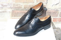 Derbies classiques en cuir noir Philip