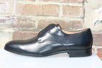 Derbies classiques en cuir noir Philip