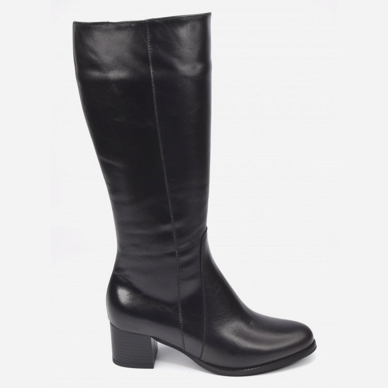 Bottes en cuir noir Muse