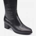 Bottes en cuir noir Muse