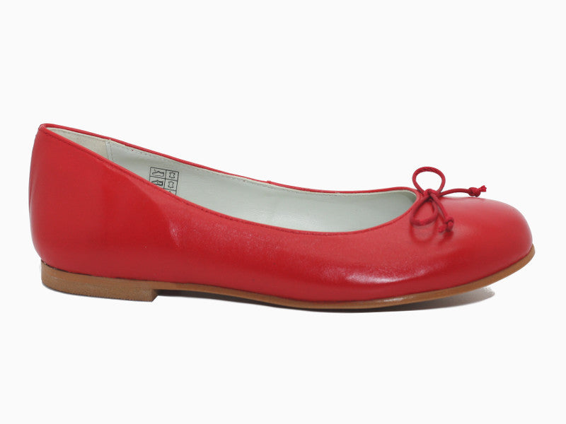 Ballerines en cuir rouge Pepita