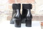 Bottines à talon Maxou en cuir noir