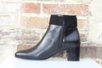 Bottines à talon Maxou en cuir noir