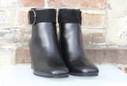 Bottines à talon Maxou en cuir noir