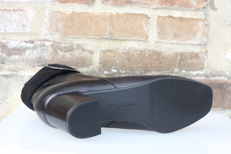 Bottines à talon Maxou en cuir noir