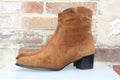 Boots en cuir velours Western