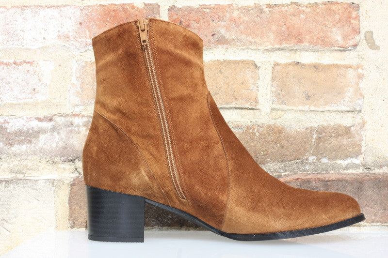 Boots en cuir velours Western