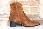 Boots en cuir velours Western