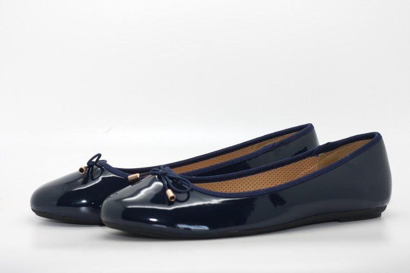 Ballerines vernis bleu marine Stella