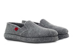Chaussons d'intérieur en feutre gris 