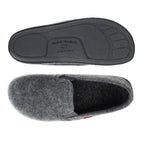 Chaussons d'intérieur en feutre gris 