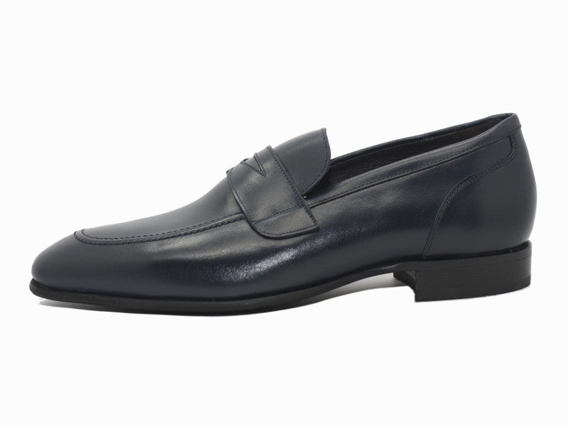 Mocassin en cuir bleu Valentin