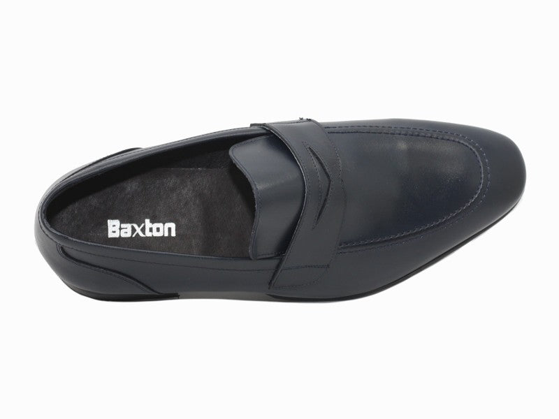 Mocassin en cuir bleu Valentin