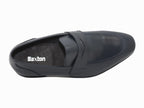 Mocassin en cuir bleu Valentin