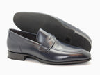 Mocassin en cuir bleu Valentin