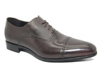 Chaussures richelieu en cuir marron brun Sacha